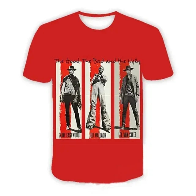 2024 Summer New Hot Fashion 3d Printed Men's T-shirt Western Denim Plus Size Loose Comfortable Breathable Fashion Top 6xl